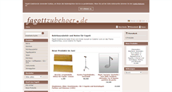 Desktop Screenshot of fagott-zubehoer.de